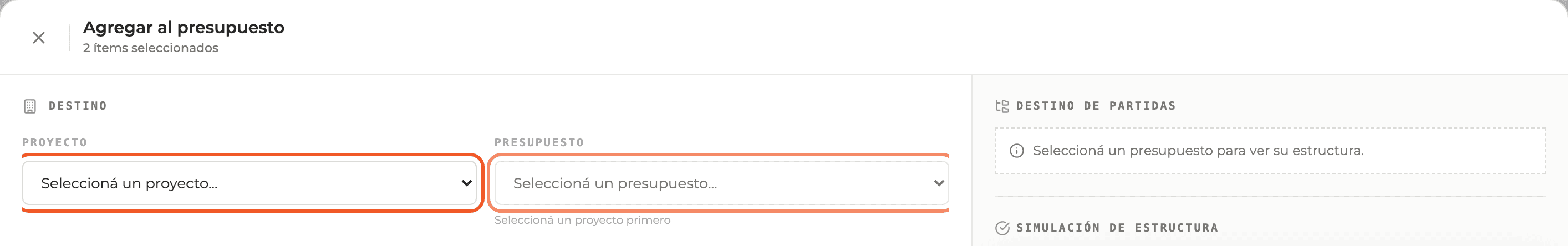 Paso 2: Elegí el destino