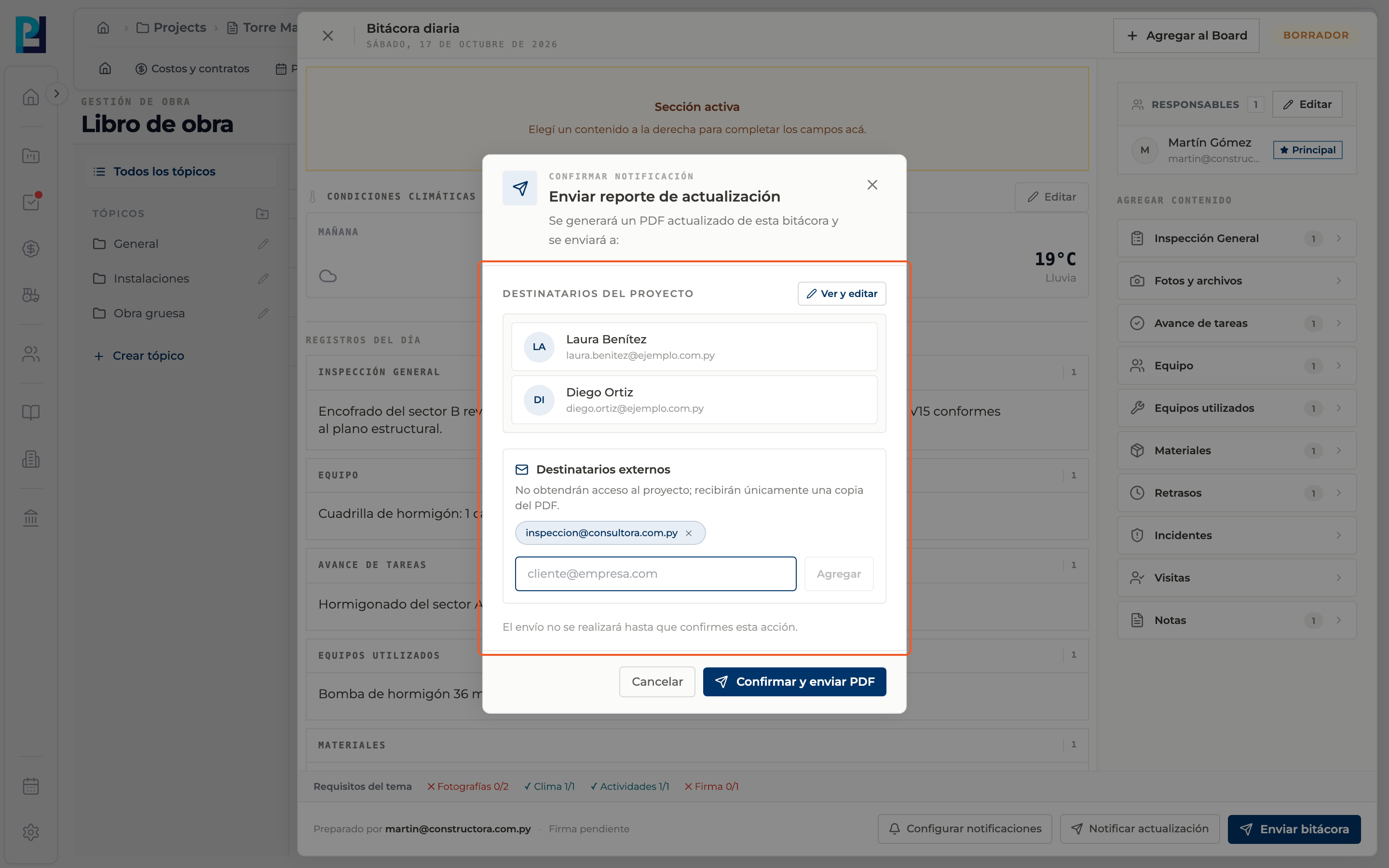 Step 5: Optional: external recipients