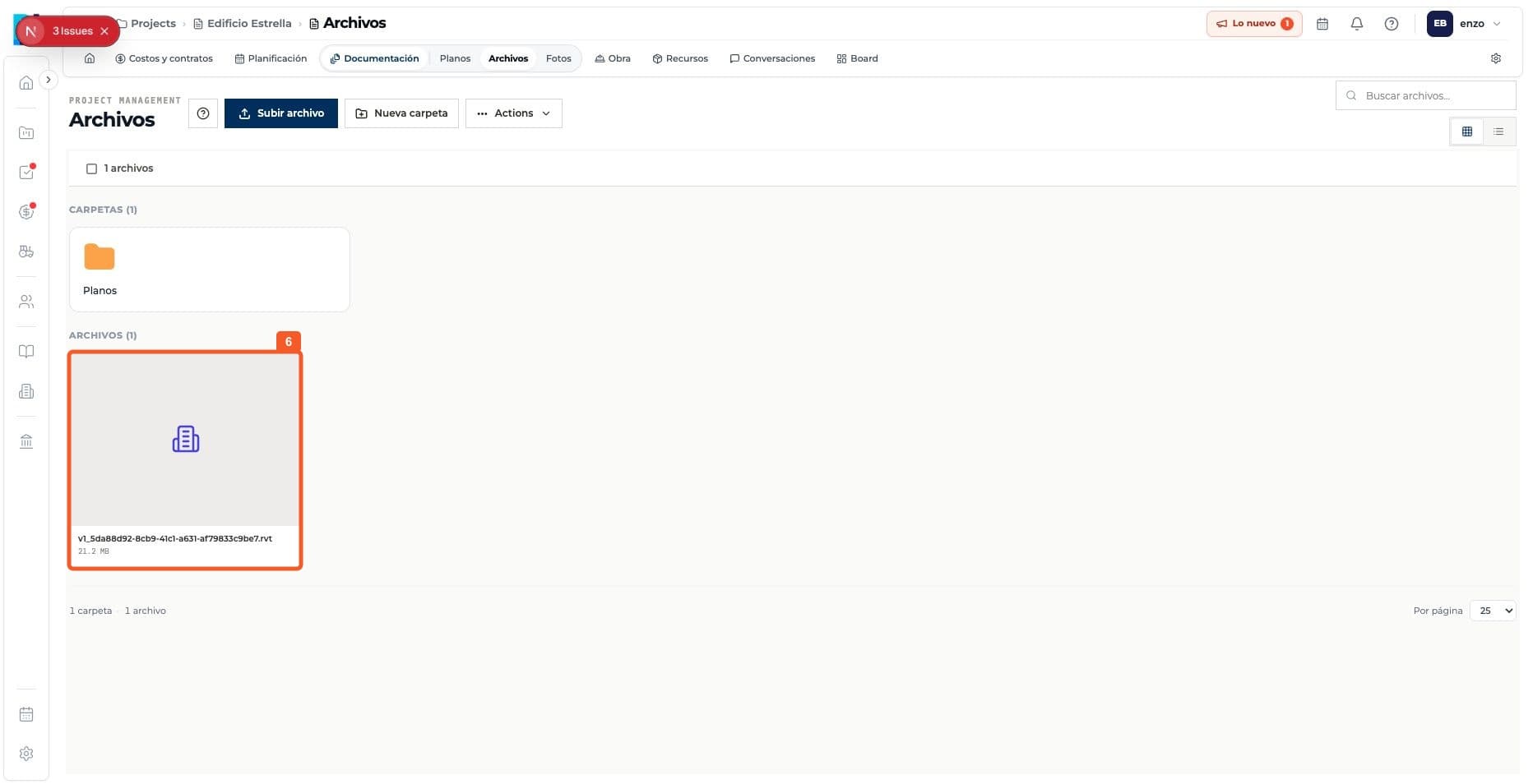 Paso 4: Comprobá que el modelo figure en Archivos.