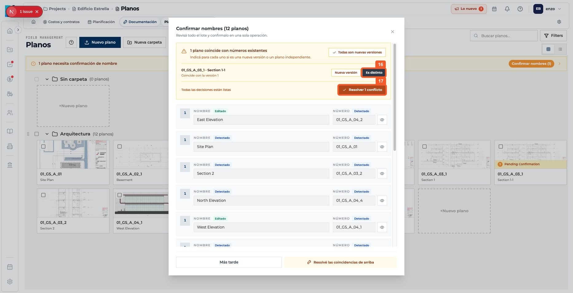 Step 9: If a match is detected, review it and choose how to continue.