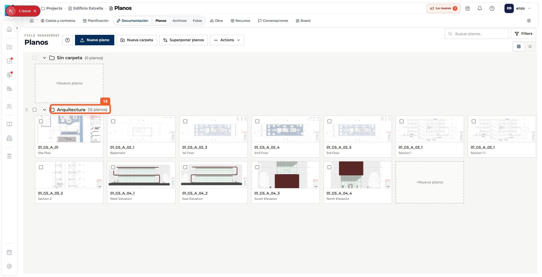 Product screenshot: Upload PDF drawings