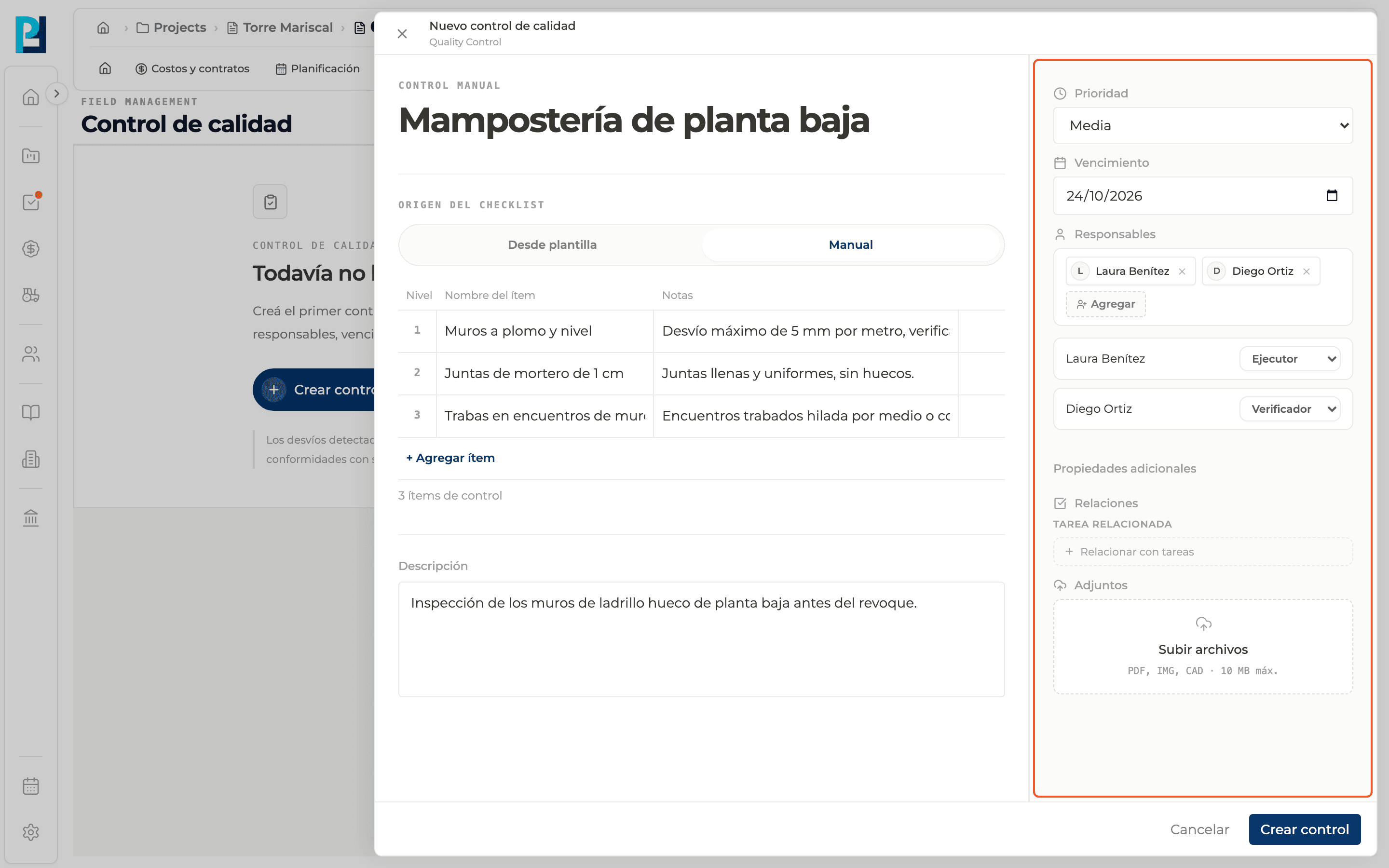 Paso 6: Completá la barra derecha