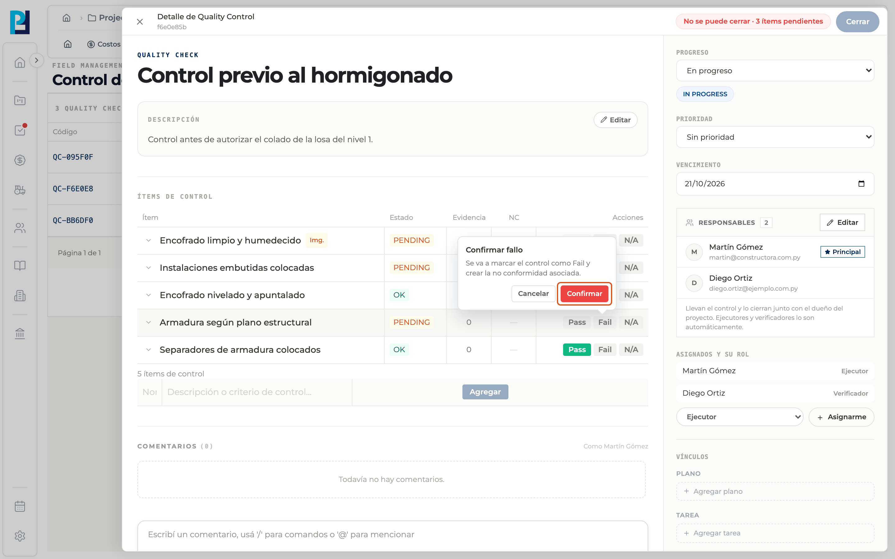 Paso 3: Confirmá