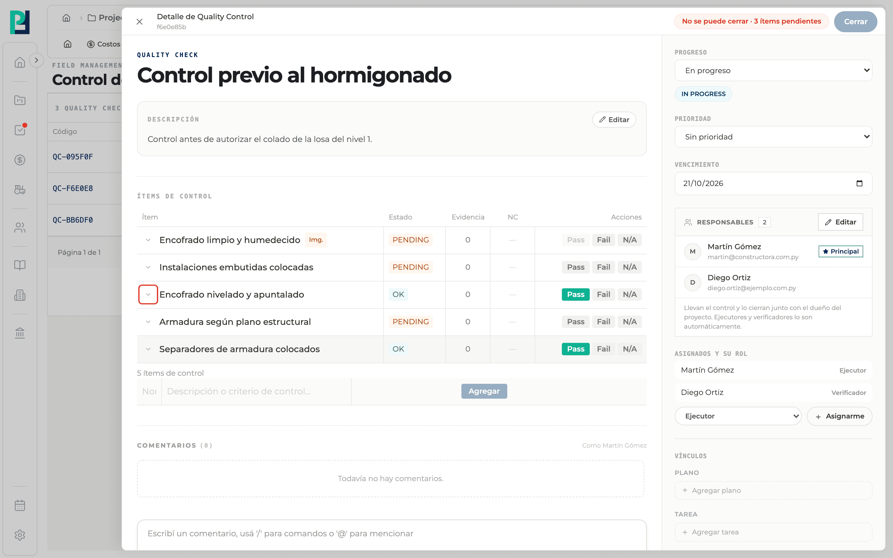 Paso 1: Expandí el ítem