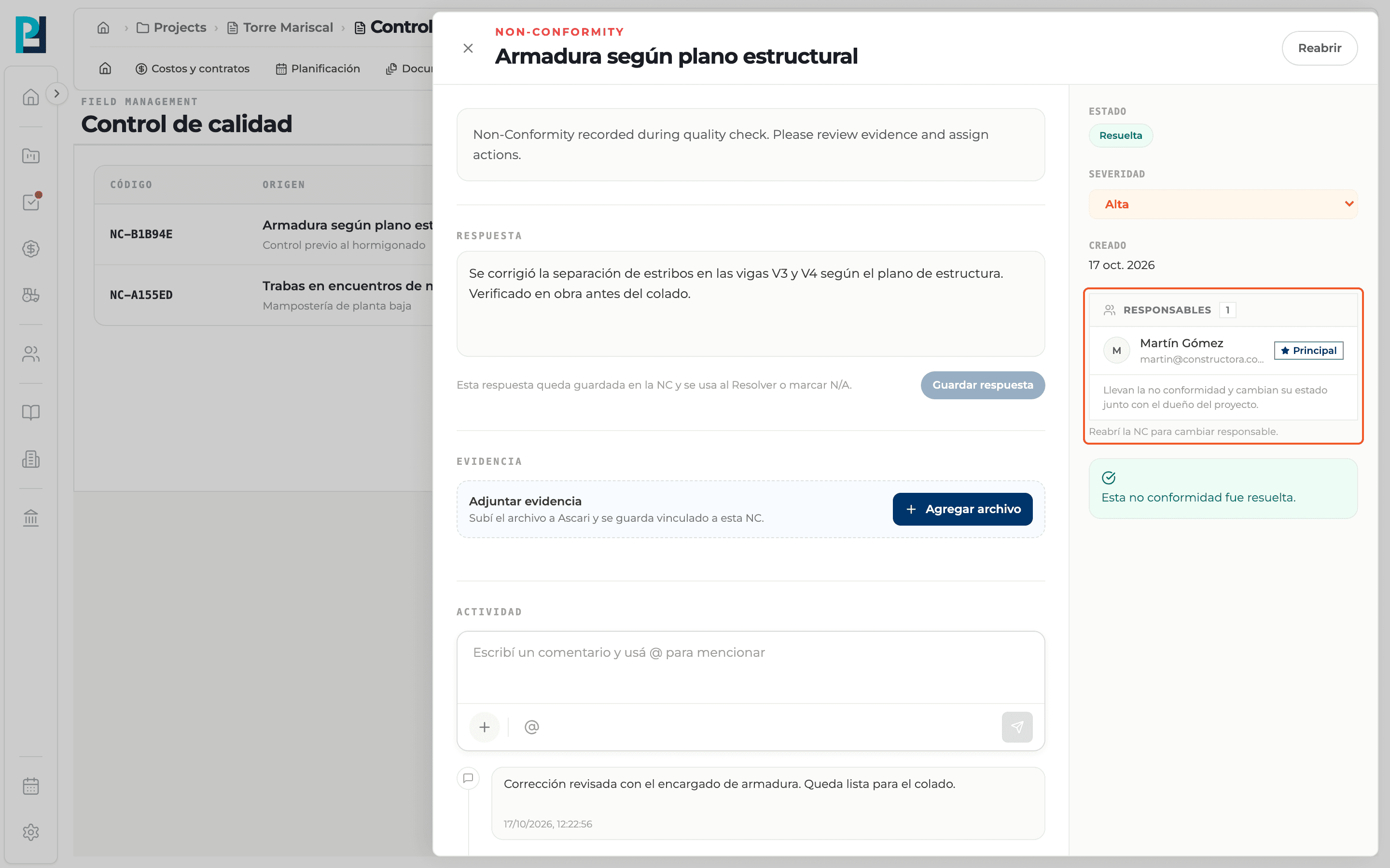Step 3: Review the responsibles