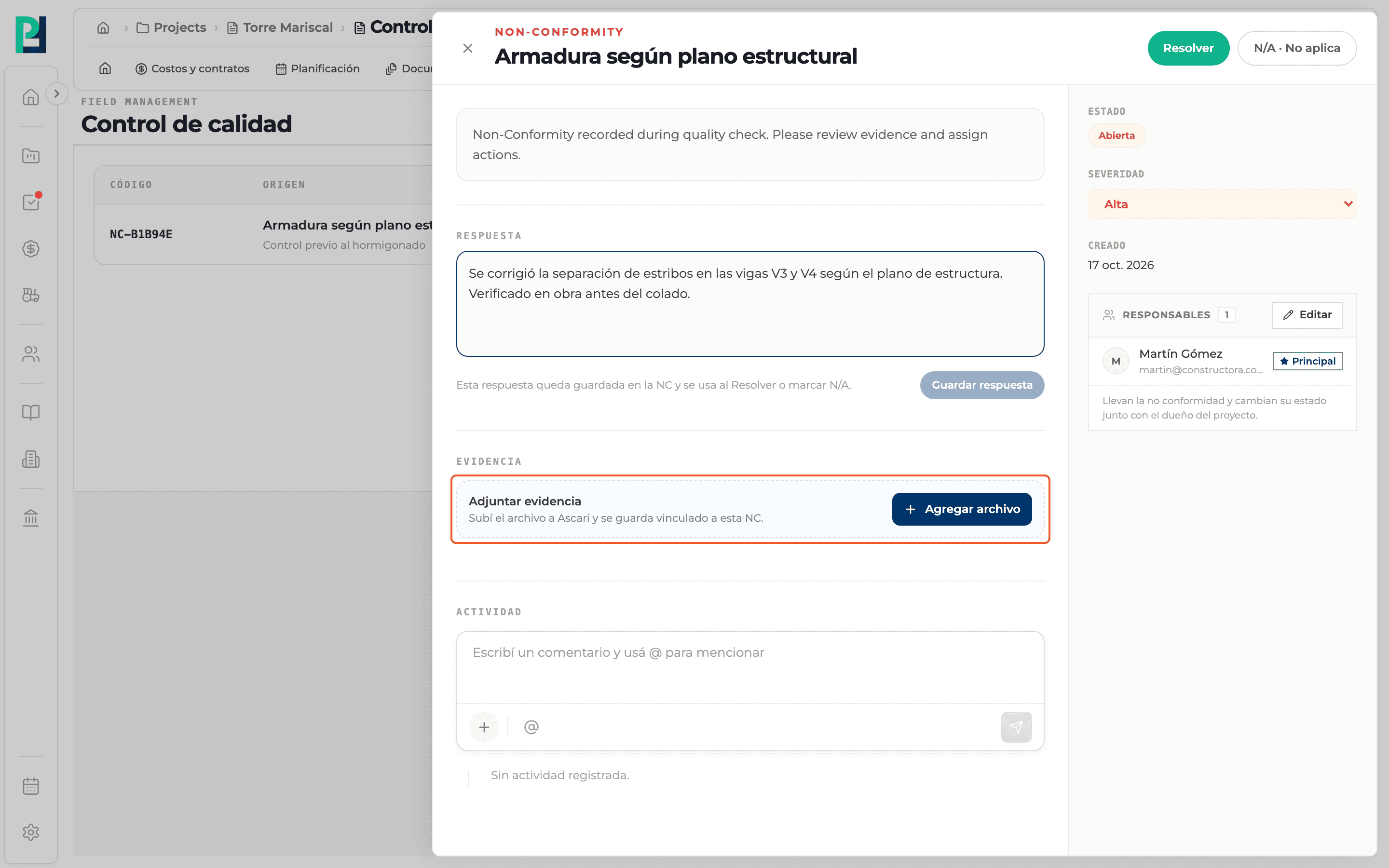 Step 5: Attach evidence