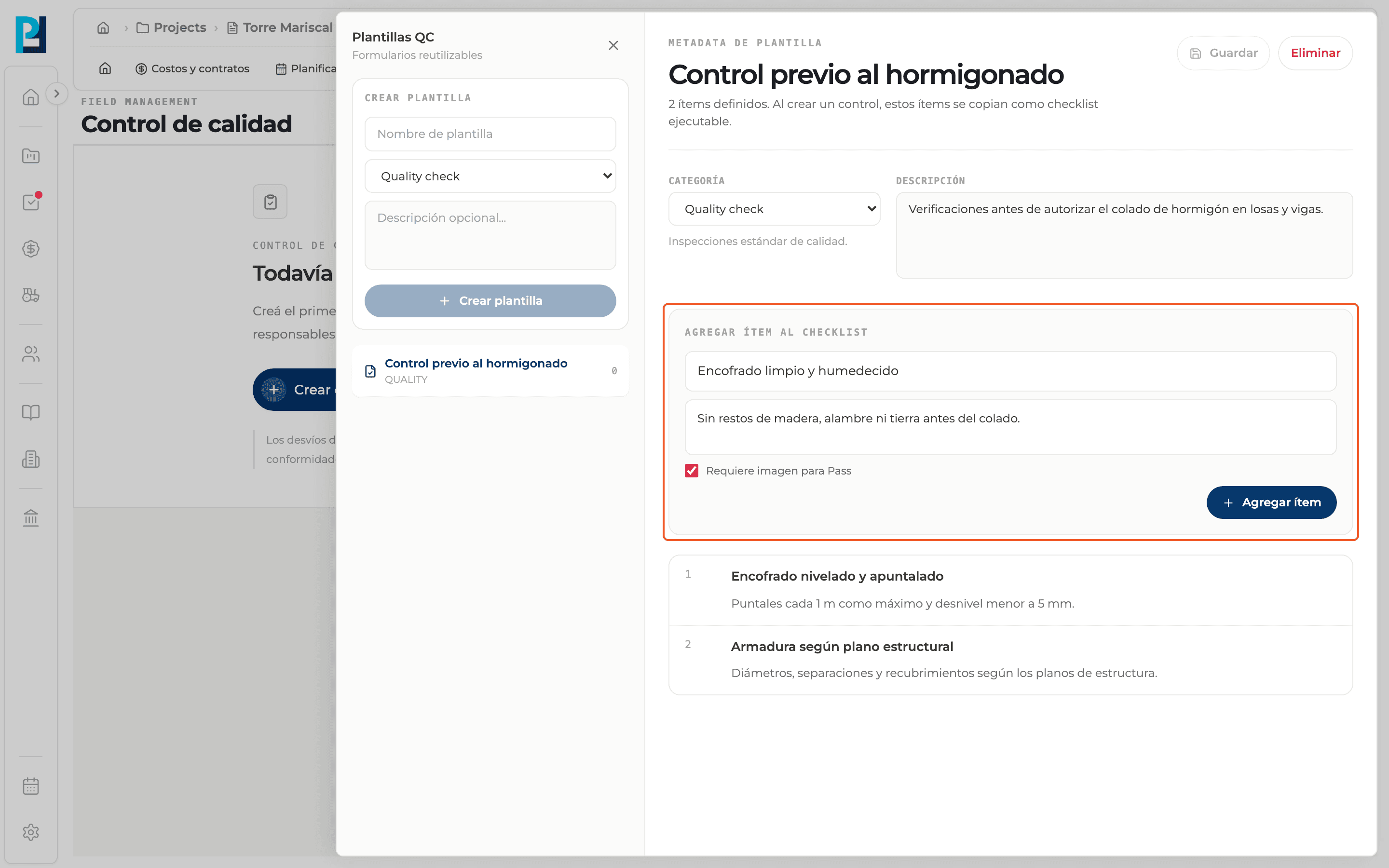 Paso 5: Agregá ítems