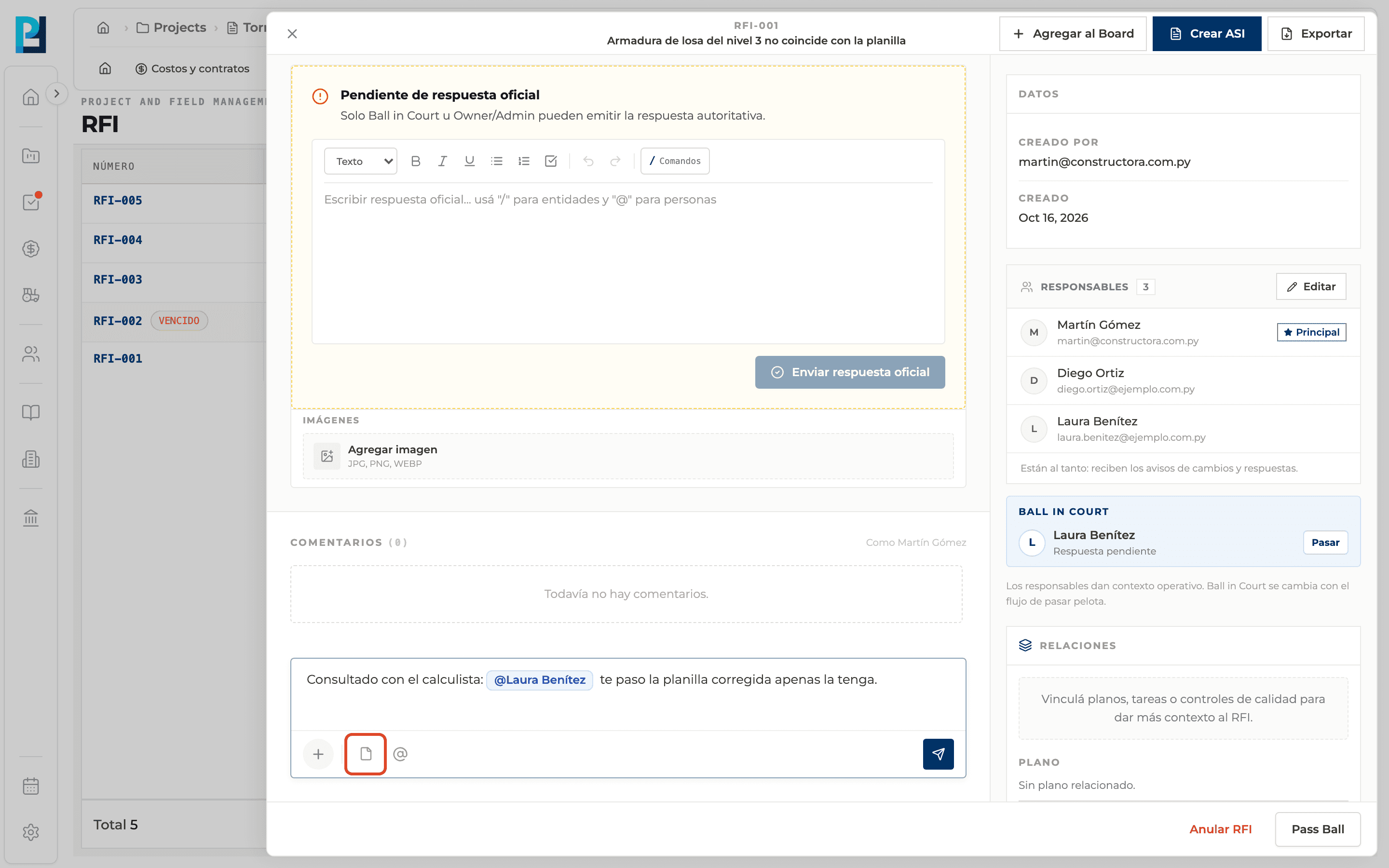 Paso 3: Adjuntá un archivo