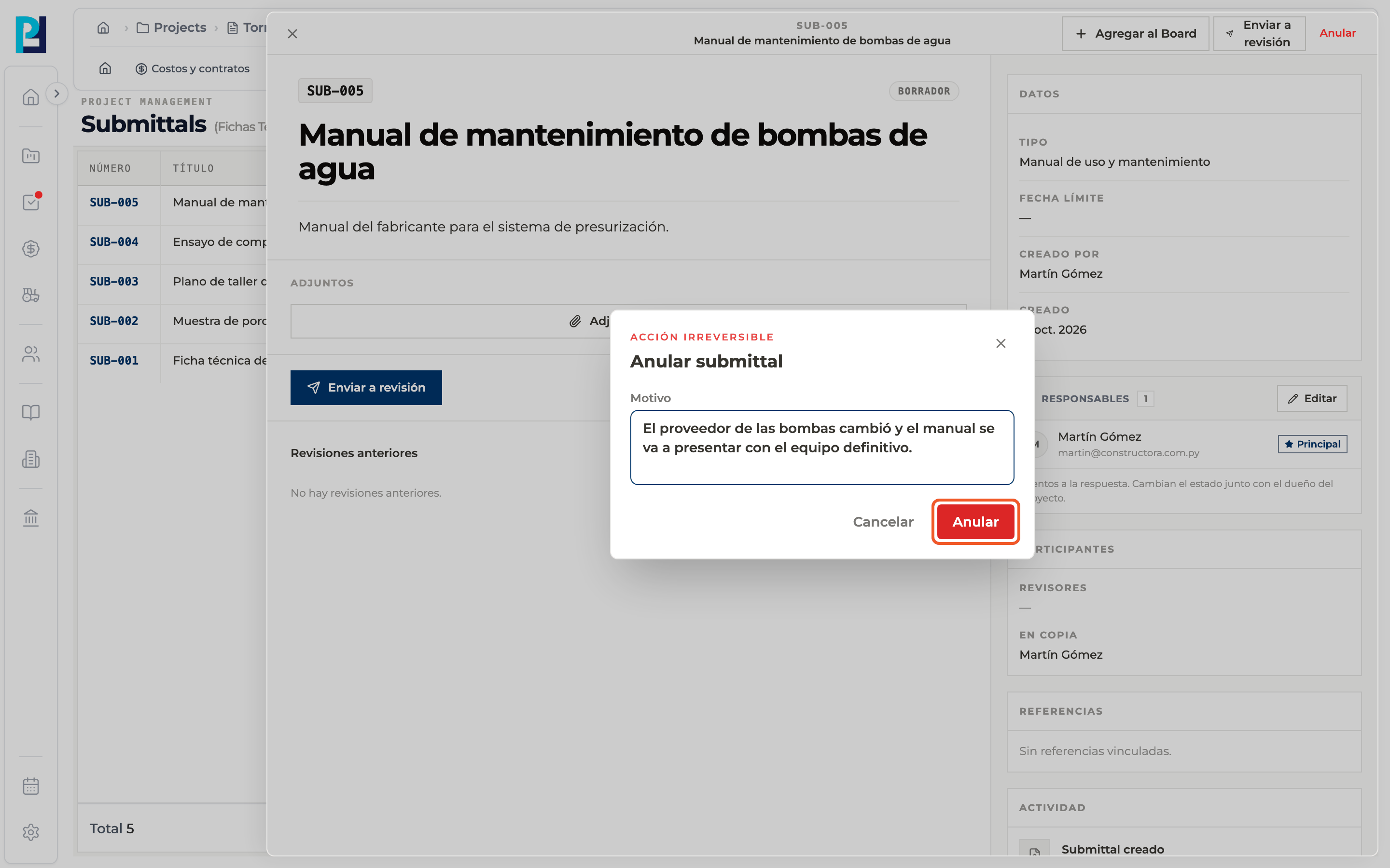 Paso 3: Confirmá
