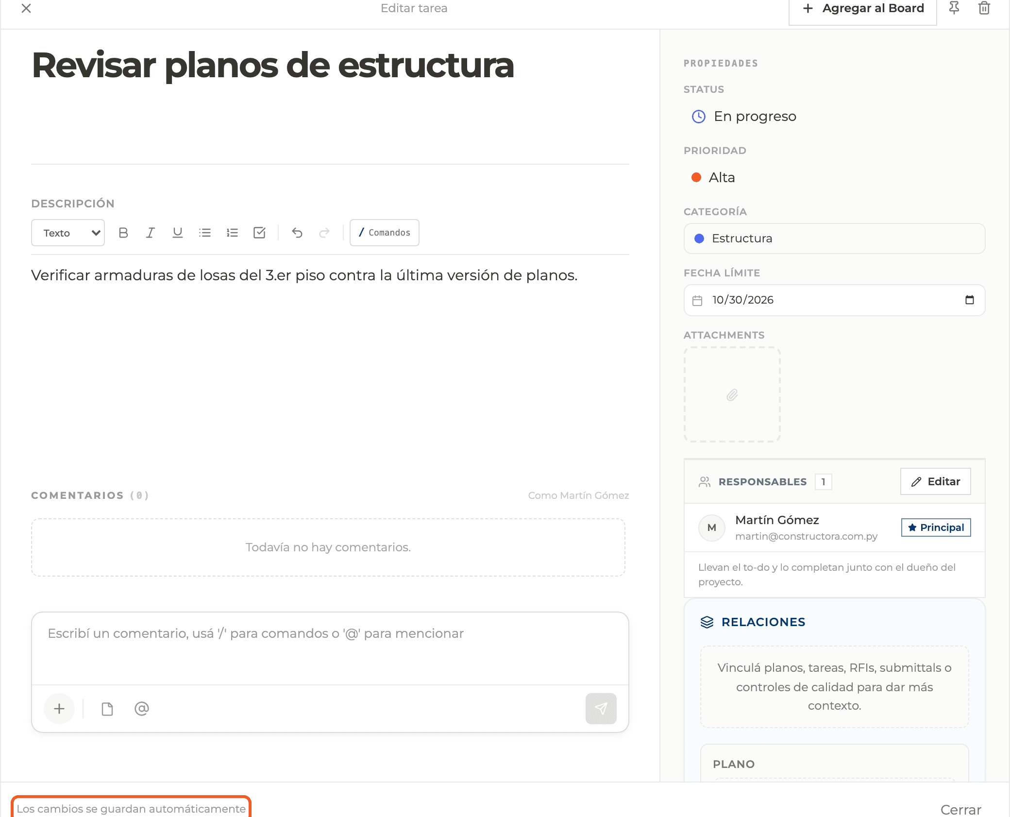 Captura de producto: Editar un to-do