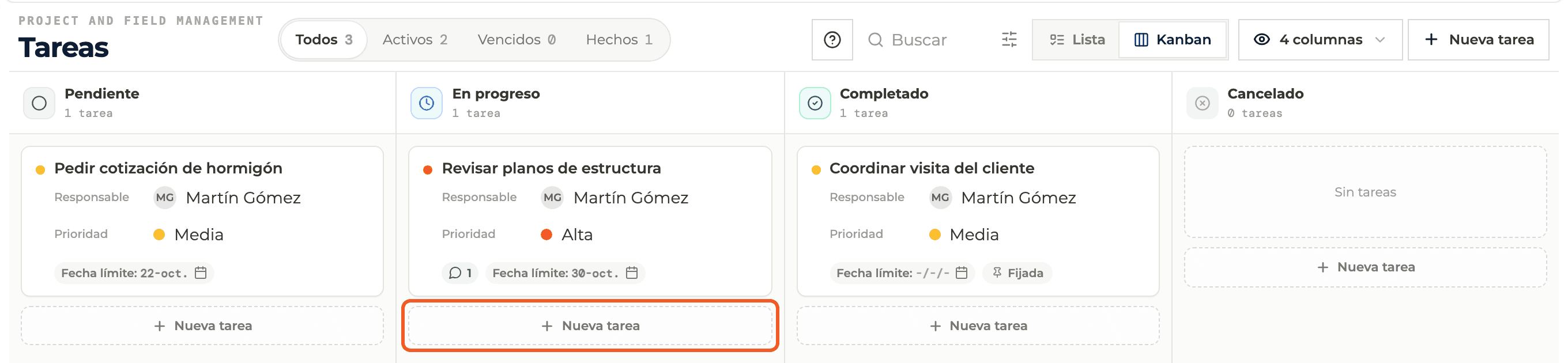 Step 5: From the Kanban board