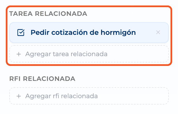 Captura de producto: Vincular un to-do con planos, tareas, RFI, submittals y calidad