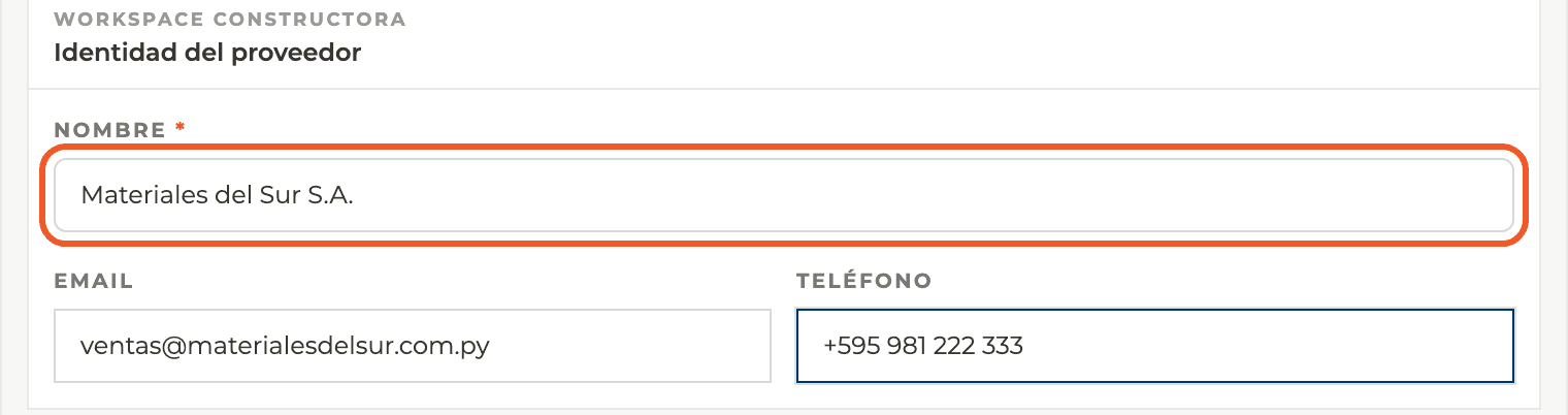 Paso 2: Completá la identidad