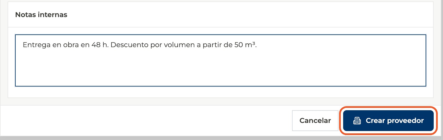 Paso 5: Dejá notas internas y creá
