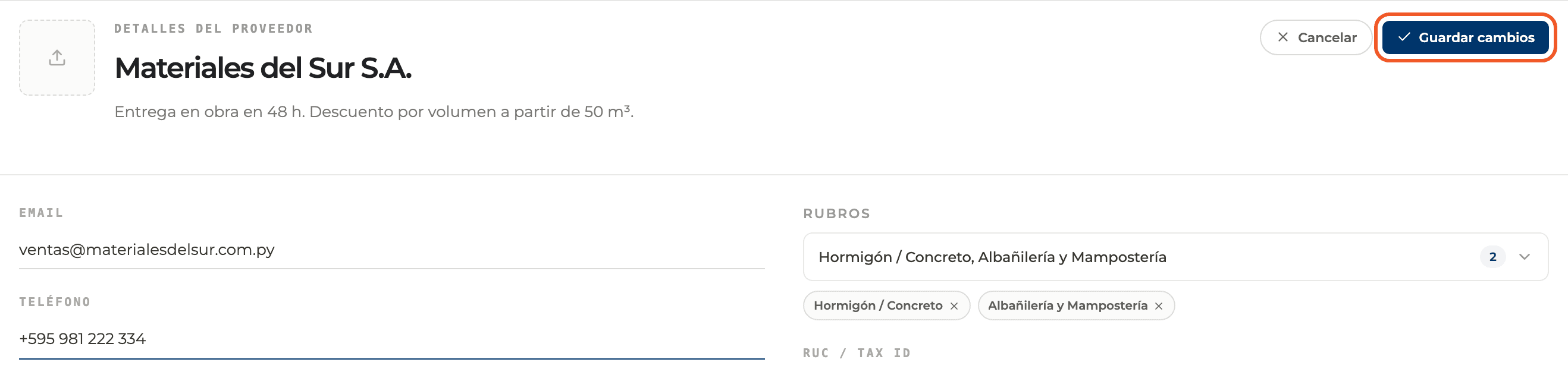 Paso 4: Editá sus datos