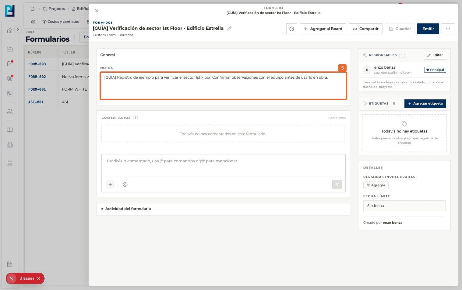 Step 5: Verify the content remains visible and no unsaved changes remain.