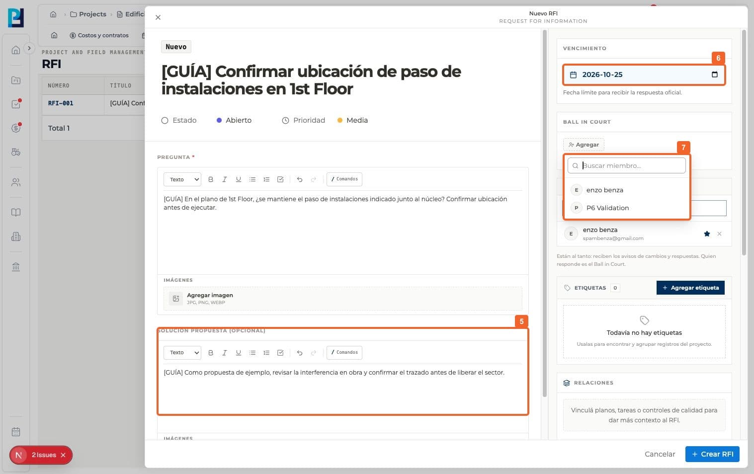 Step 5: Optionally add a proposed solution. It is not the official answer.